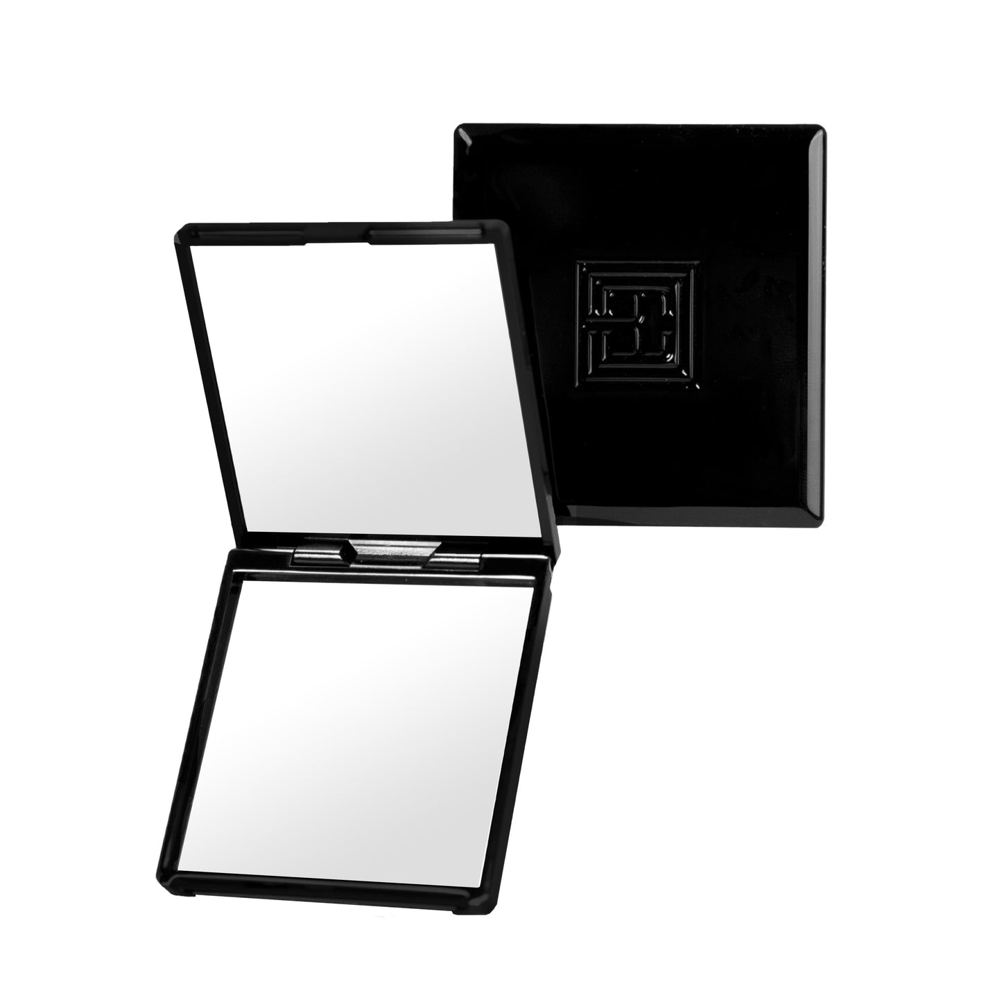 Compact Mirror both open and closed against a white background